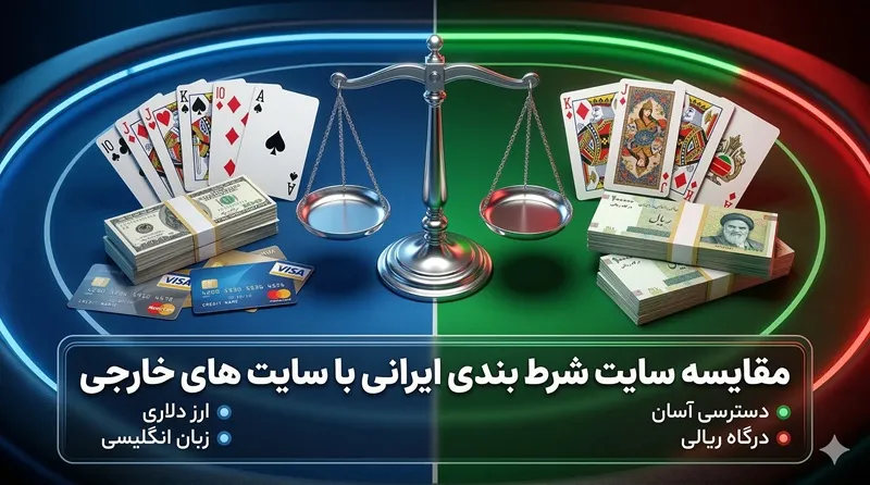 مقایسه سایت شرط بندی ایرانی با سایت های خارجی